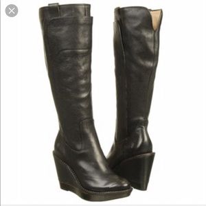 frye paige wedge boots